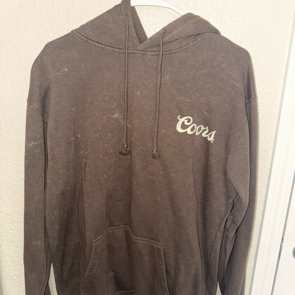 Buckle Brown Sweatshirt Hoodie Casual